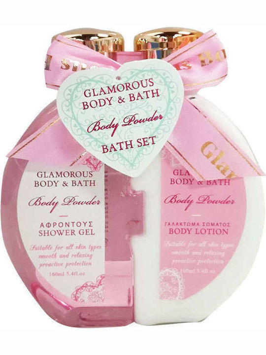 Glamorous Body & Bath Set Îngrijire pentru Hidratare & Curățare corp 2buc