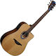 Lag Semi-Acoustic Guitar THV10DCE Cutaway Natural