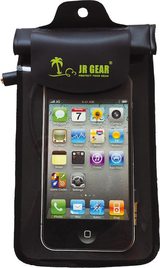 JR Gear Στεγανή Θήκη με Υποδοχή για Ακουστικά iPhone 4 (Μαύρο)