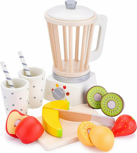New Classic Toys Blender Cu Fructe Din Lemn Pentru 3+ Ani 19 Bucăți
