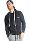 Paco & Co Men's Sweatshirt Jacket with Hood and Pockets Black / White