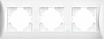 Lineme Hseries Πλαίσιο Διακόπτη 3 Θέσεων Οριζόντιας Τοποθέτησης σε Λευκό Χρώμα 50-00123-1