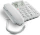 Gigaset DL380 Office Corded Phone for Seniors White