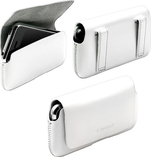 Krusell Οριζόντια Leather Hector L (Λευκό)