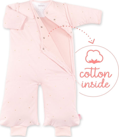 Bemini Magic Bag Winter-Babyschlafsack mit Beinen 3 Tog Pink mit Abnehmbaren Ärmeln