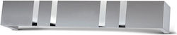 Enis by Domus Metope Vorhangstange 100cm. Aluminium Nickel Matt / Chrome