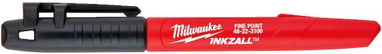 Milwaukee Inkzall Ανεξίτηλος Μαρκαδόρος Μαύρος 1mm