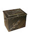 Thermogatz Metalic Caseta Depozitare lemne 60x40x50cm Bronz