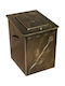 Thermogatz Metalic Caseta Depozitare lemne 34x40x50cm Bronz