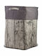 Nava Collapsible Fabric Laundry Basket 40x30x55cm Gray