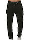 Paco & Co Men's Sweatpants with Rubber Black