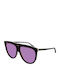 Gucci Damen Sonnenbrille mit Schwarz Kunststoff Gestell und Lila Linse GG0732S 004