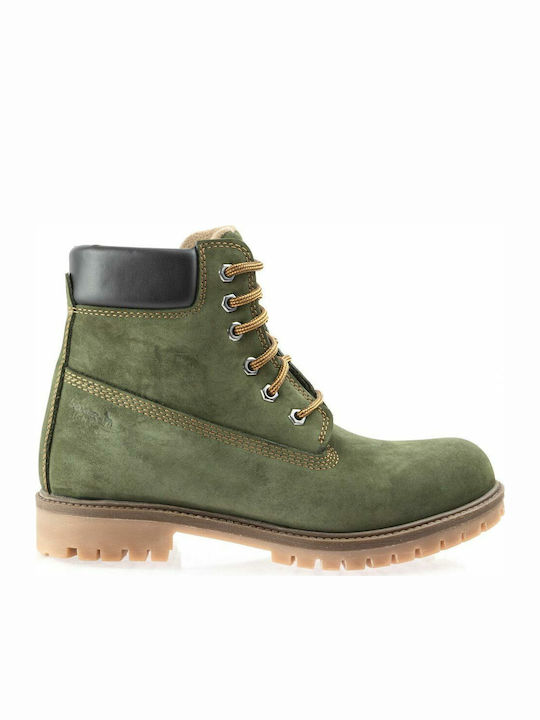 Boxer Wildleder Grün Stiefel