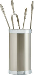 Zogometal Fireplace Tool Set with Bucket Nickel...