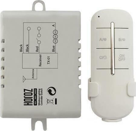 Horoz Electric Ασύρματο RF Τηλεχειριστήριο Φωτισμού 30m-60m On/Off 105-001-0001