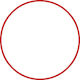AMILA Red Rhythmic Gymnastics Hoop Ø70cm 280gr