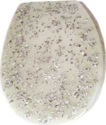 Eurocasa 174W Polyresin Universal 36x43cm Καπάκι Λεκάνης Πλαστικό 43x36cm Πολύχρωμο