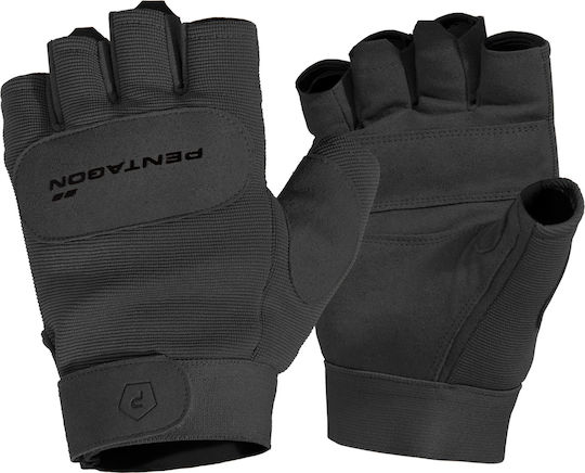 Pentagon Duty Mechanic Militärhandschuhe Schwarz geschnitten in Schwarz Farbe
