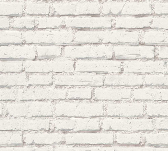 Tapet de Perete 1000x53cm Wood Stone Off White Lavabil