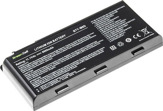 Green Cell Compatible Battery for MSI GT60/GT70/GT660/GT680 with 6600mAh