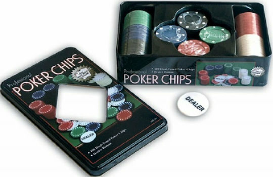 Modiano Σετ 100 Μάρκες Poker 38mm / 4gr σε Μεταλλικό Κουτί
