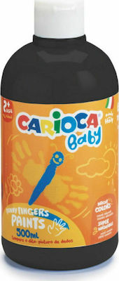 Carioca Baby Δακτυλομπογιά Μαύρη 500ml