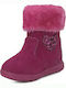 Ghete Copii din Piele Fuchsia