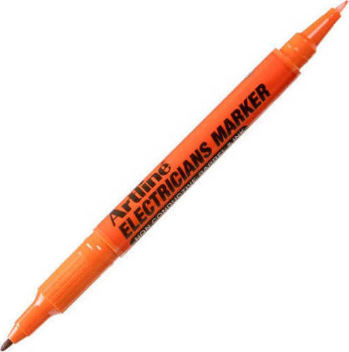 Artline Electricians Marker Ανεξίτηλος Μαρκαδόρος Πορτοκαλί 1mm