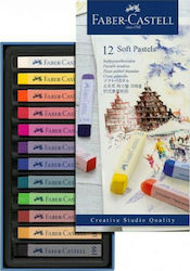 Faber-Castell Soft Pastel Set de creioane colorate cu 12 culori 128312