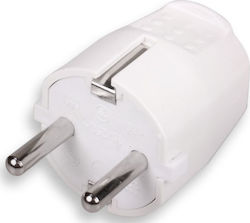 SAS Stecker Männlich Schuko Weiß