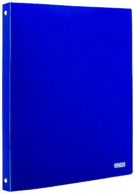 Metron Clipboard with 4 Rings 2/32 for Paper A4 Blue 1pcs