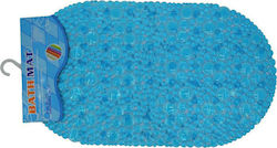 Ankor Bathtub Mat with Suction Cups Blue 38x69cm