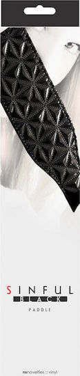 Ns Novelties Sinful Paddle Black Paddle in Black Color