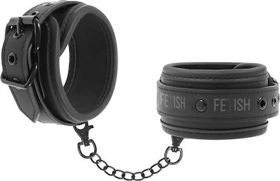 Fetish Submissive Leather Handcuffs Cătușe în Culoarea Negru