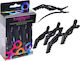 Framar Set Haarclips Rubberized Schwarz 4Stück