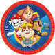 Amscan Plate Πιάτα Χάρτινα Φαγητού 23 εκ. Paw Patrol 8pcs