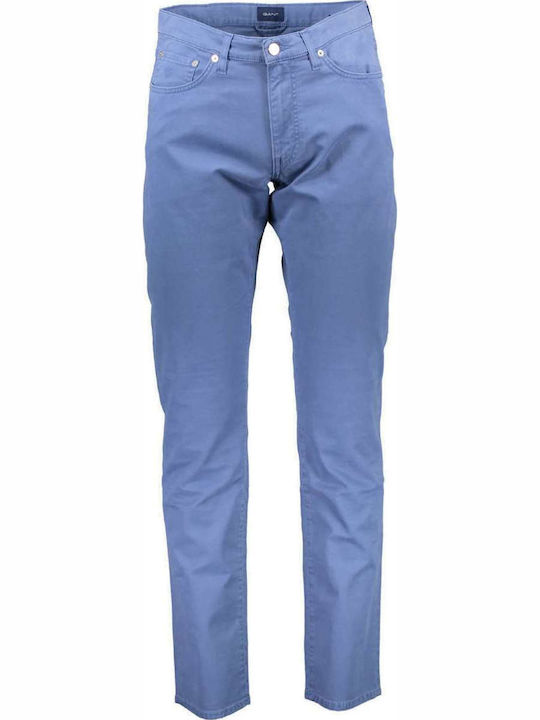 Gant Men's Trousers Chino Elastic Blue