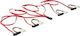 DeLock Mini SAS - 4x SAS 4x Molex Cable 1m Κόκκινο (DLK-83146)