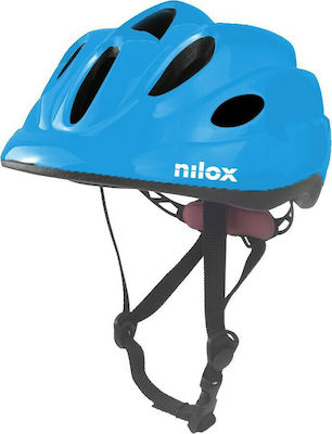 Nilox Kids' Helmet for City Bike Blue with LED Light