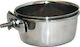 Happypet Edelstahl Schalen Futter & Wasser für Hund & Katze auf Basis von 600ml 15cm in Silber Farbe