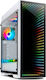 Inter-Tech X-908 Infini2 Jocuri Full tower Cutie de calculator cu iluminare RGB Alb