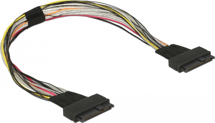 DeLock U.2 SFF-8639 - U.2 SFF-8639 Cable 0.50m Μαύρο (DLK-84824 ...