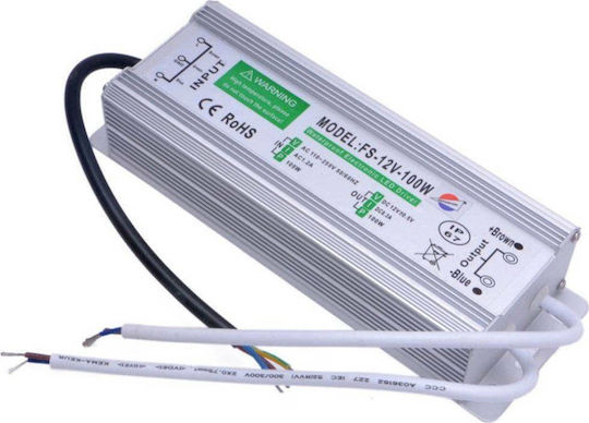 Vito Sursă de alimentare LED Etanș IP67 Putere 100W cu Tensiune de Ieșire 12V