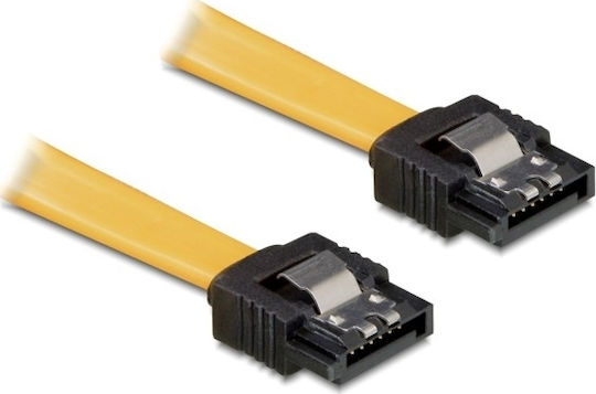 DeLock 7-Pin SATA II - 7-Pin SATA II Cable 30cm Κίτρινο (82473)