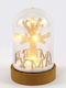 Christmas Illuminated Decorative Jar with Trees 19x11x19cm LED Plastic Snow Globe Merry Xmas 19cm