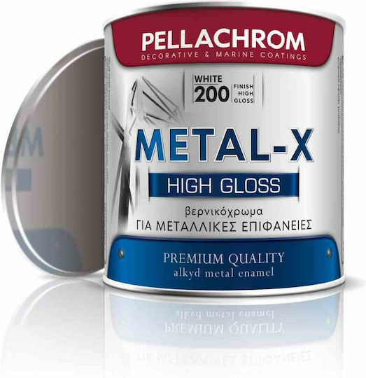 Pellachrom Metal-Χ Βερνικόχρωμα Νο 200 0.35lt Λευκό