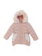 Joyce Kids Quilted Jacket Long Hooded Pink