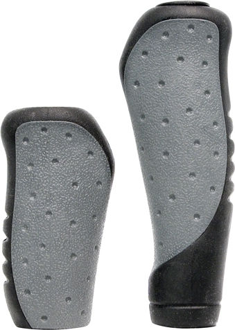 Dresco 5250155 Anatomic Bicycle Handlebar Grips in Gray Color