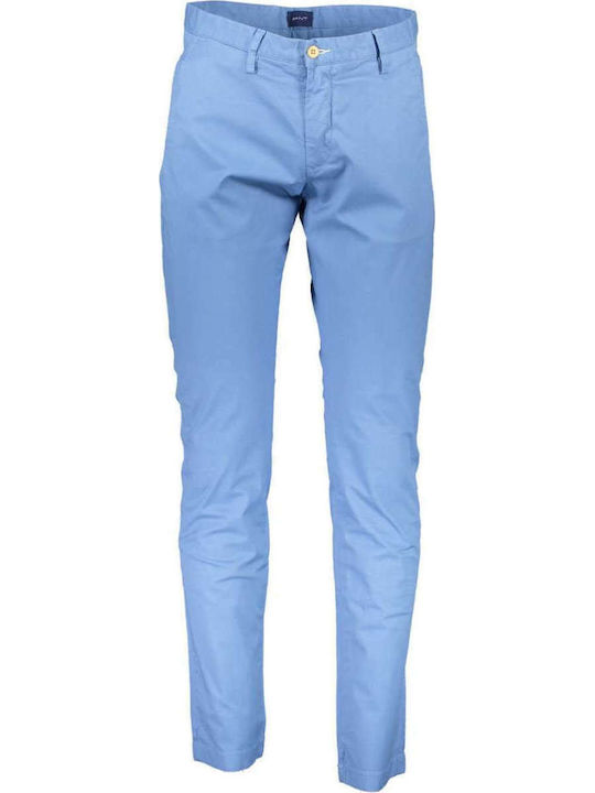 Gant Pantaloni Chino Elastic Albastru deschis