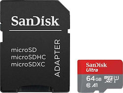 Sandisk Ultra microSDXC 64GB Class 10 U1 A1 UHS-I with Adapter